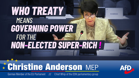 WHO Treaty = governing power for the non-elected super-rich!