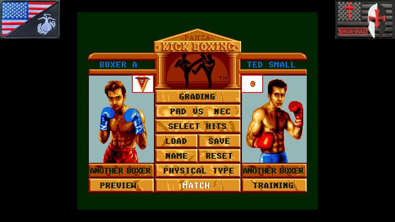 André Panza Kick Boxing (TurboGrafx-16 - Attract Mode) [NA Version of "ザ・キックボクシング"]