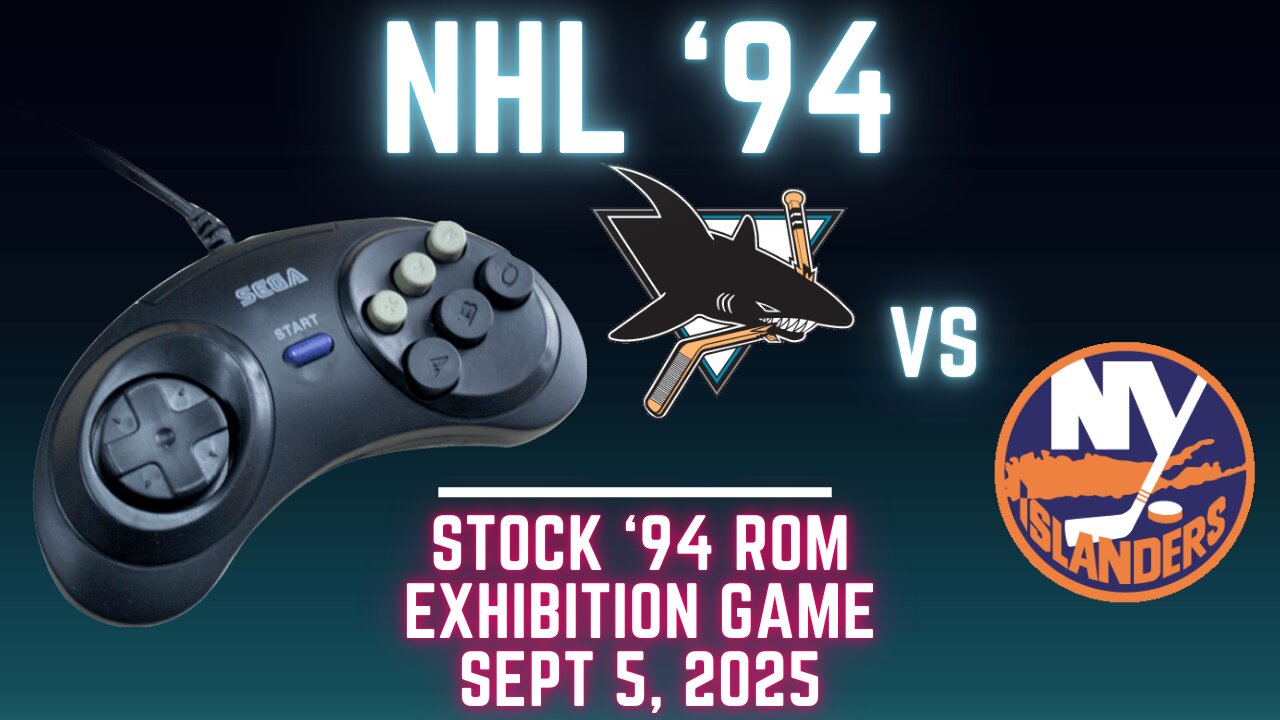 NHL 94: Sharks (Len the Lengend) at Islanders (FLAnatic) {Genesis} - Exhibition 166 (OT!)
