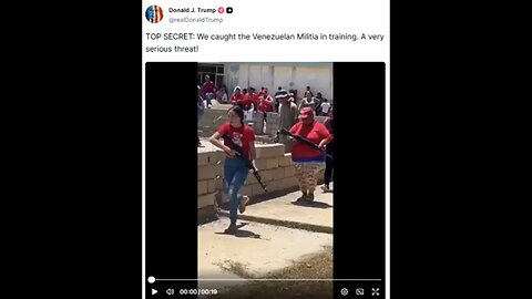 Trump Exposes Venezuela's Top Secret Special Ops Militia Training!