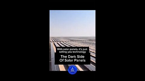 The dark side of solar panels