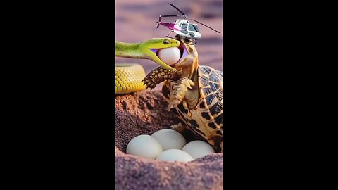 "Eggs-travagant Meal" 🐍🐌🐣🚁 #viralshorts