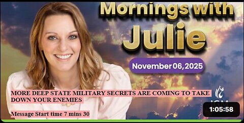 Julie Green MORE DEEP STATE MILITARY SECRETS ARE COMING TO TAKE DOWN YOUR ENEMIES
