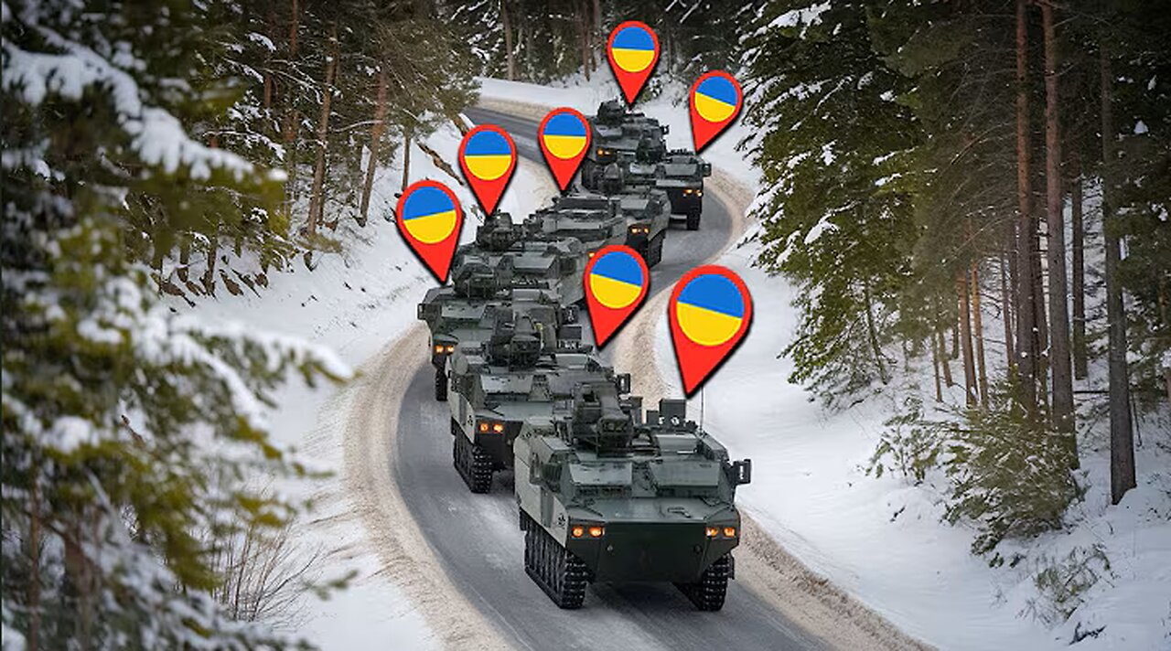 Russian Drones Obliterate Ukrainian Tank Convoy in Precision Strike!