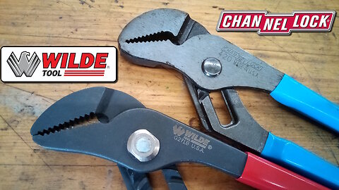 Wilde Tongue-in-Groove Pliers, Compared to Channellock #tools #DIY