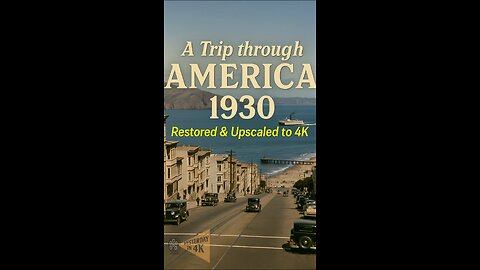 Vintage 1930s America Road Trip 🚗✨ Restored Color Footage Like Never Before!
