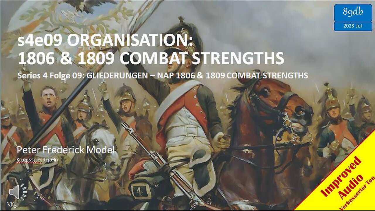 s4e09 ORGANISATION: 1806 & 1809 COMBAT STRENGTHS