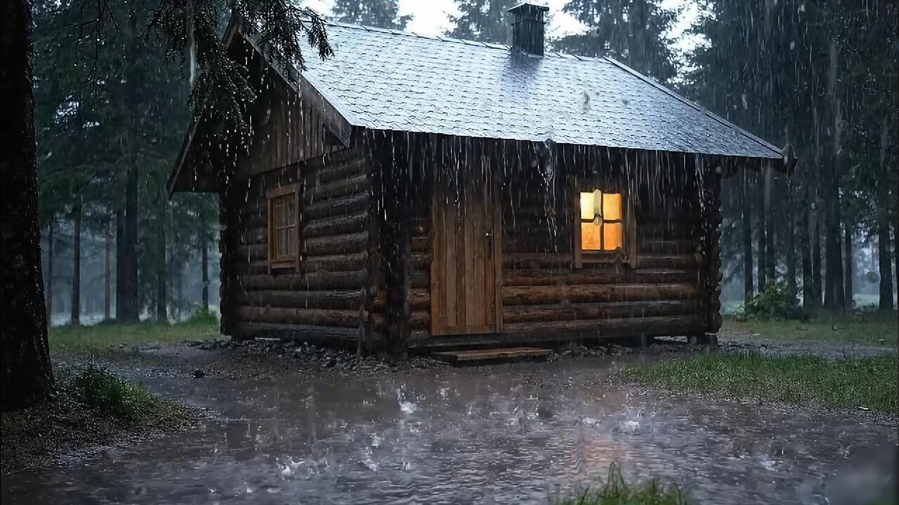 Rain on a Tin Roof for Deep Sleep & Relaxation | Soothing Rain Sounds for Stress Relief & Insomnia