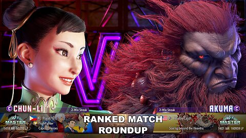 Kuya Kalbo SF6 Ranked Match Roundup. Chun Li Master Rank [Hori Fight Stick]