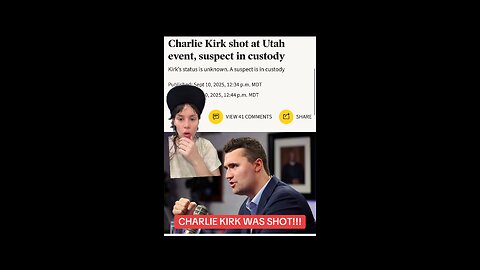 CHARLIE KIRK WAS SHOT