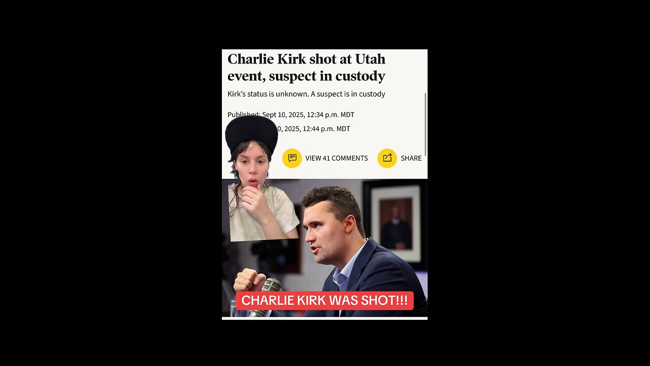CHARLIE KIRK WAS SHOT
