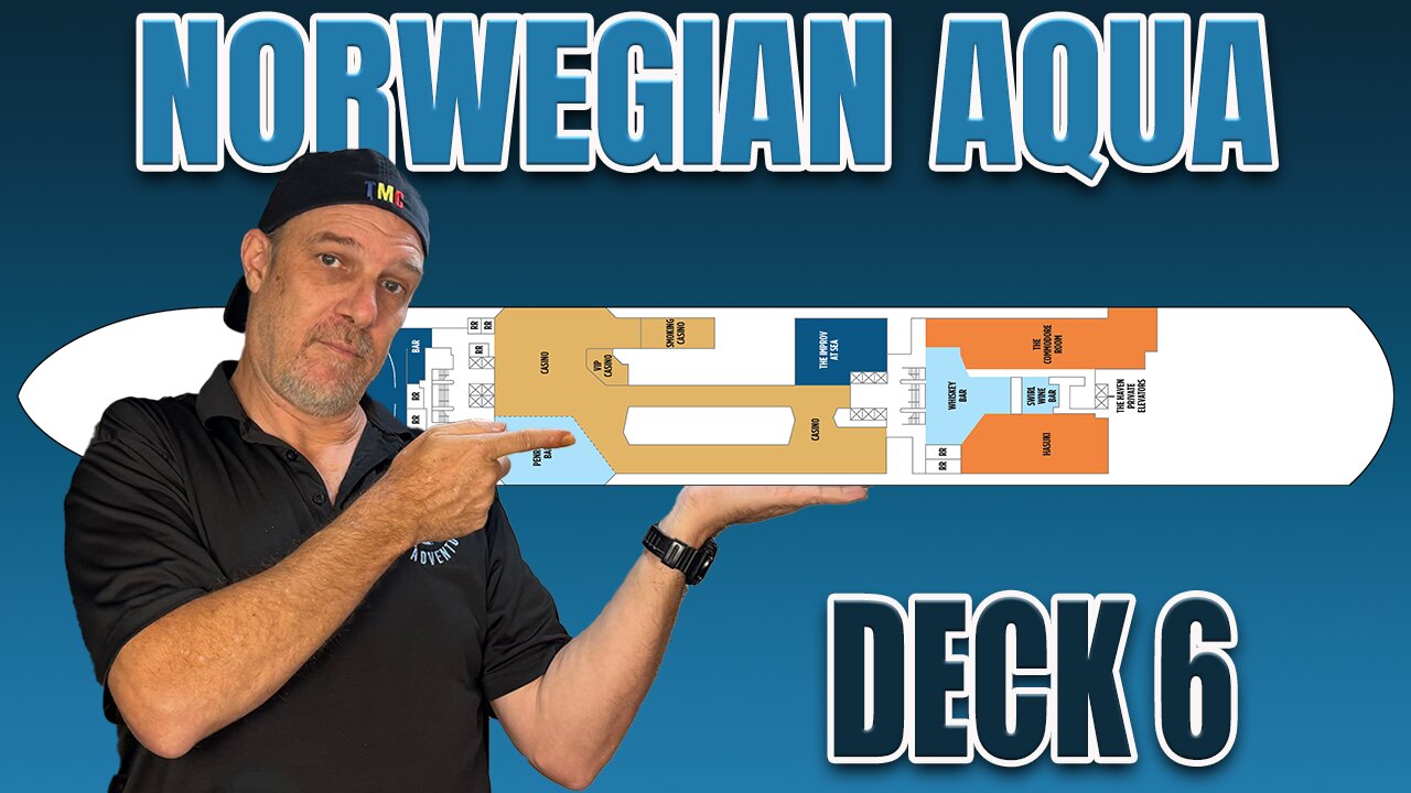 NCL Aqua Public Deck 6 First Look! | Tall Man's Cruise Adventures
