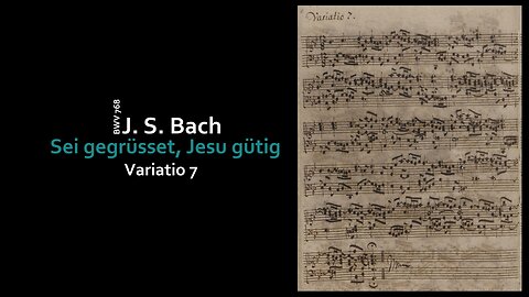 J. S. Bach: Sei gegrüsset, Jesu gütig, Var. 7, BWV 768