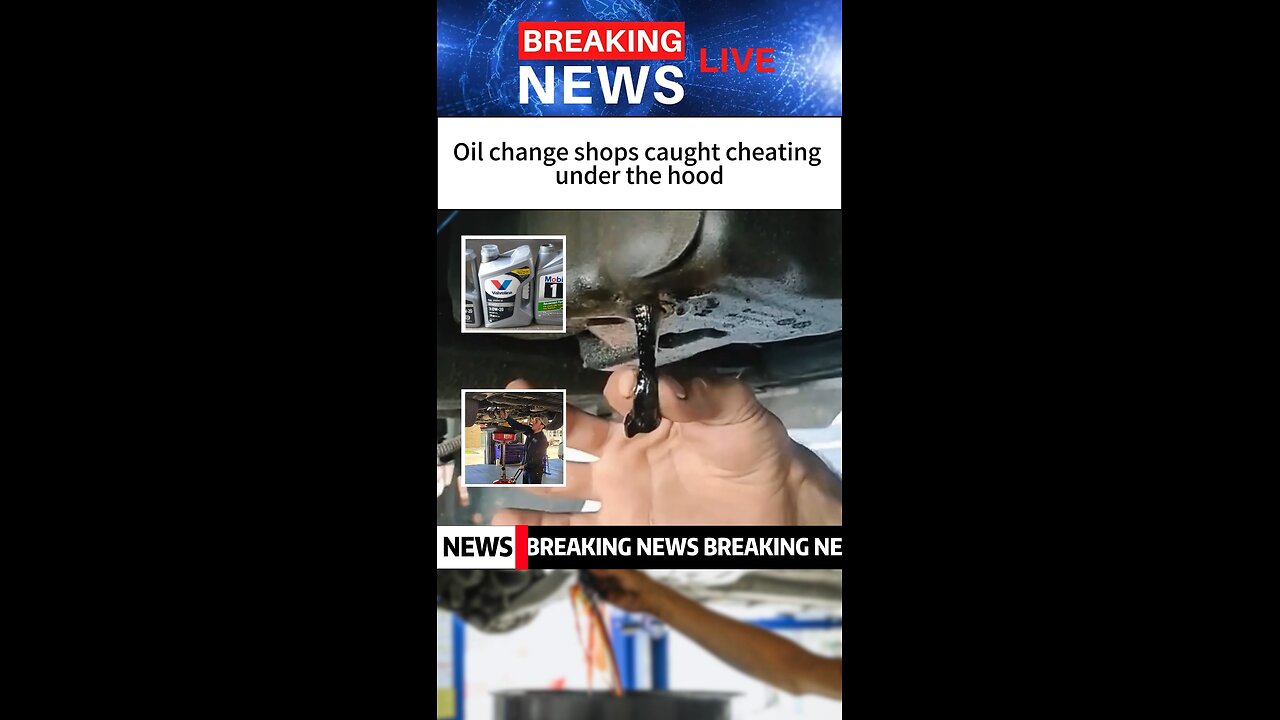 Oil change shops caught scamming customers! 😡🚗 They charge for new oil — but never change it!