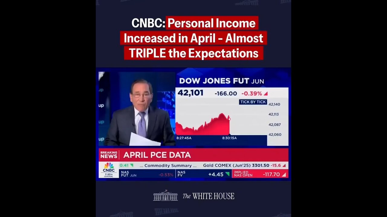 CNBC's Rick Santelli: "The income numbers, really, for the first 4 months of year - they're stellar