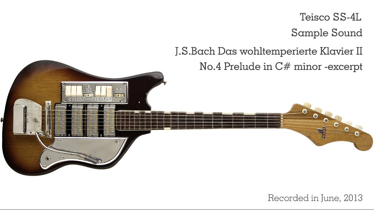 Teisco SS-4L Sample Sound, J.S.Bach Prelude in C# minor -except