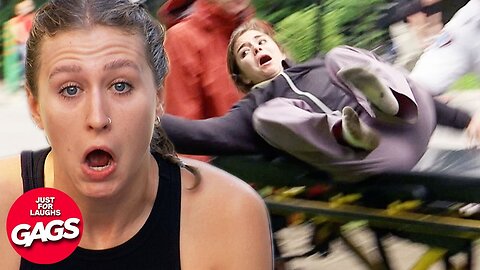 Paramedics Dropped Her 😱 | Just For Laughs Gags