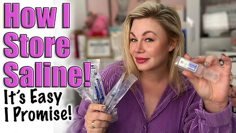 How I Store Saline, It's Easy I Promise! AceCosm.com and code Jessica10 Saves