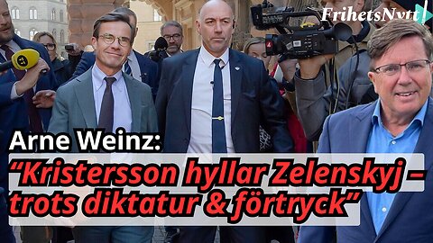 Kristersson hyllar Zelenskyj – trots diktatur och förtryck - Arne Weinz