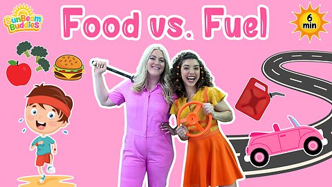 ⚡🔧 How Energy Powers Our Bodies & Cars! 🚗🍎 Learn with Mechanic Emily at SunBeam Buddies