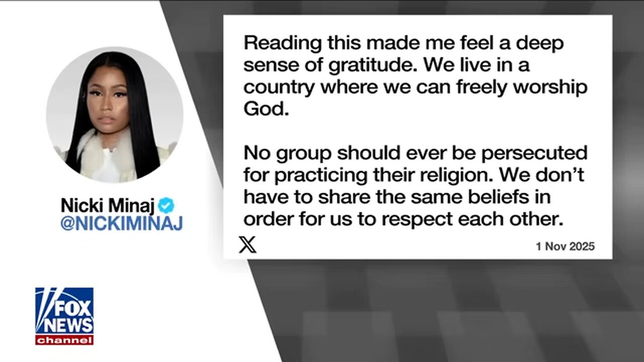 Nicki Minaj THANKS Trump: Deep sense of gratitude