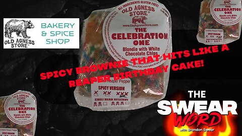 Spicy Reaper Birthday Cake Brownie!