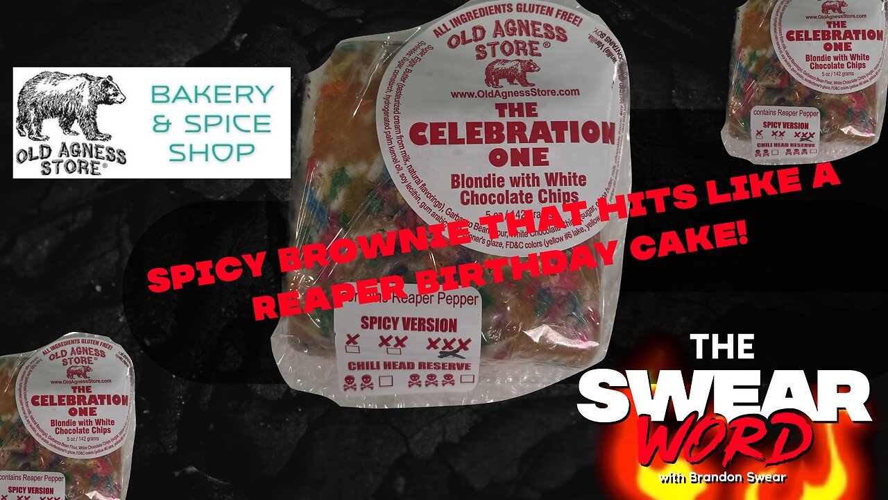 Spicy Reaper Birthday Cake Brownie!