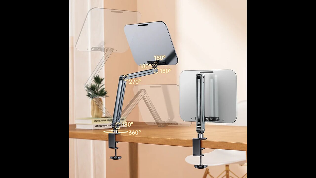 360° Rotating Adjustable Folding Cantilever Reading Stand