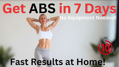 ABS Workout | Get Abs in 7 Days – No Equipment Needed, Sporty Kassia