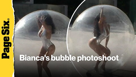 Bianca Censori is trapped in a bubble in new Instagram photo shoot