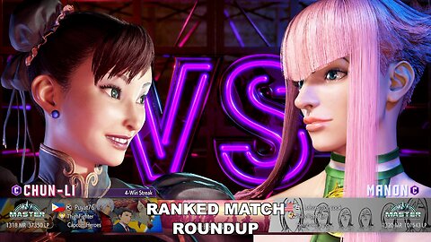 Kuya Kalbo SF6 Ranked Match Roundup. Chun Li Master Rank [Hori Fight Stick]