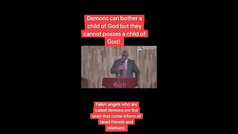 Those who come to speak to living people are demons who come inform of a dead relative or friends