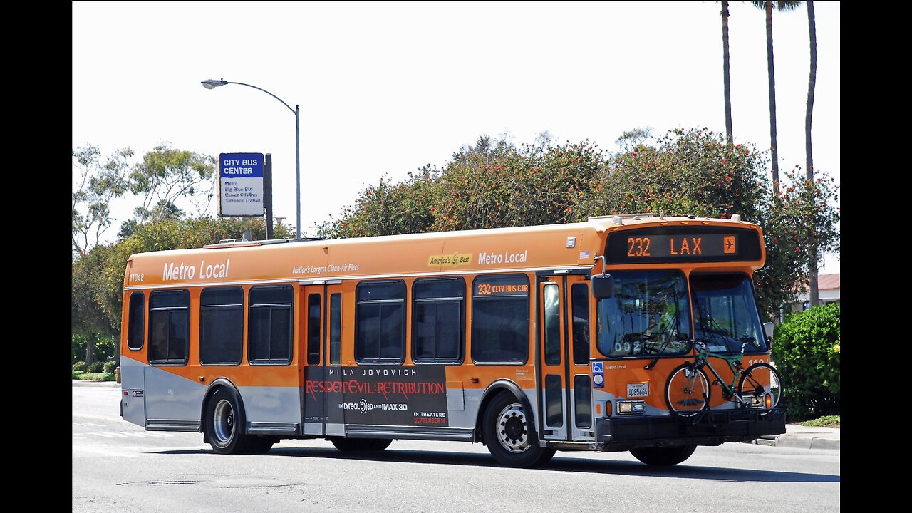 LA Metro Orion VI bus near Los Angeles International Airport.