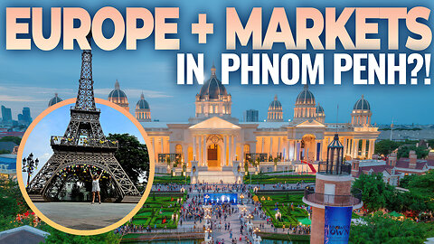 Exploring PH Euro Park & Local Markets in Phnom Penh! | Unexpected European Vibes! | Cambodia 🇰🇭