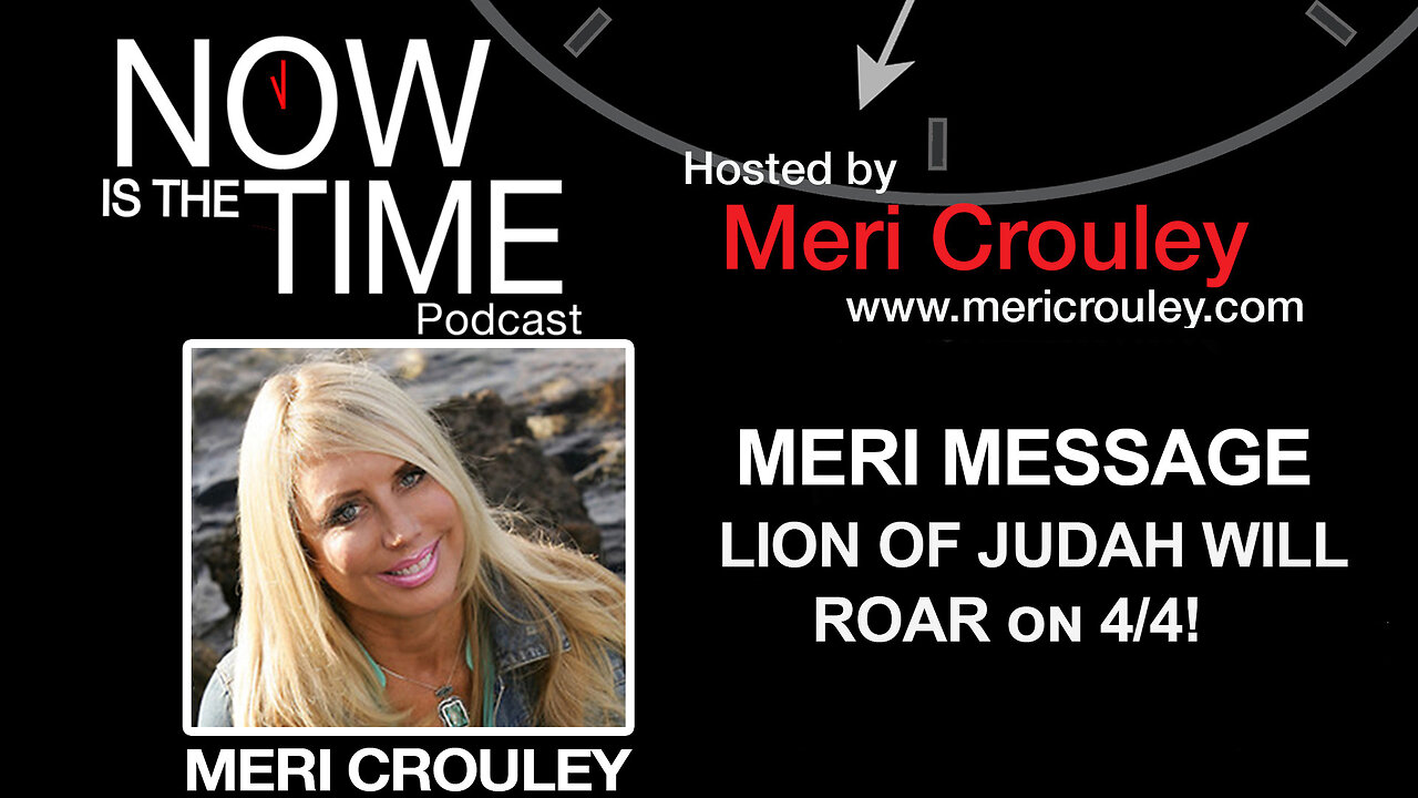 MERI MESSAGE - LION OF JUDAH WILL ROAR on 4/4! MUST WATCH!!