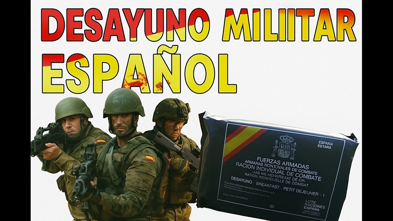RACION DE COMBATE DESAYUNO ESPAÑOL MENU 1