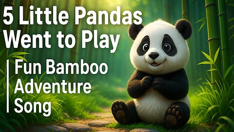 🧸✨ 5 Little Pandas Went to Play! 🐼🌿