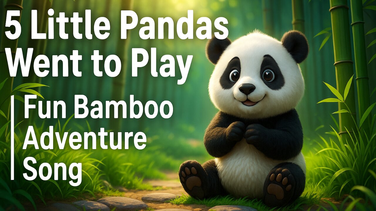 🧸✨ 5 Little Pandas Went to Play! 🐼🌿