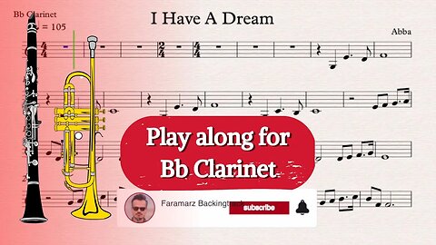 I Have A Dream - Abba | Play along for Bb Clarinet