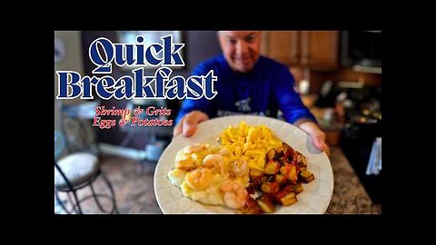 This is a MUST MAKE Breakfast | FAST And EASY Shrimp & Grits