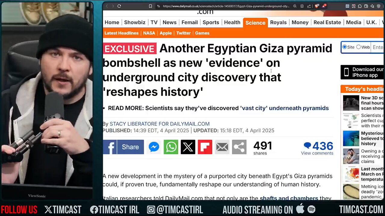 NEW EVIDENCE Of City Under Giza Pyramids, Researchers Say It May Be BIGGER, But Skeptics SAY NO
