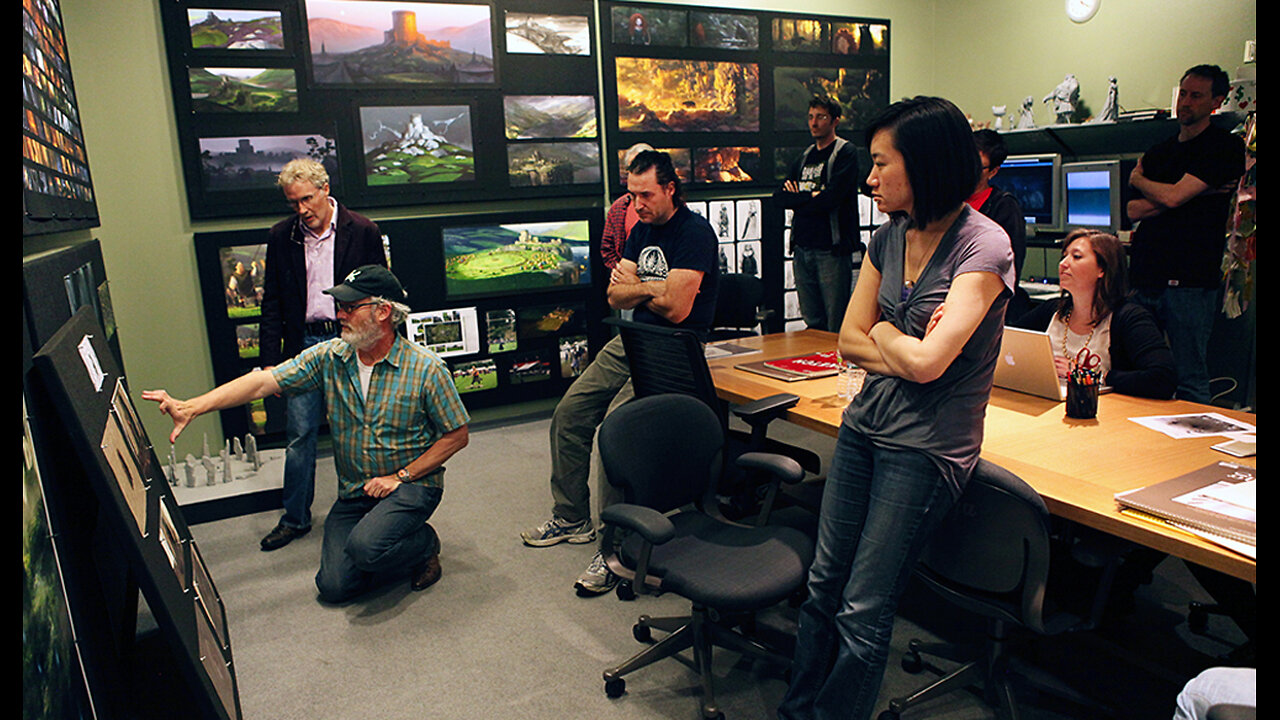 Cross kick Studio Films Set Design team