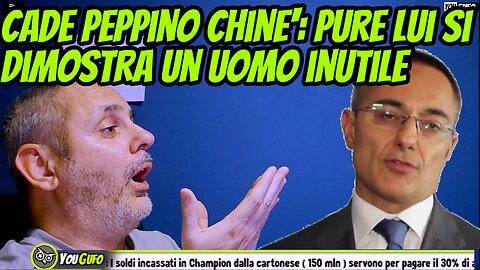 CADE PURE PEPPINO CHINE'. SMASCHERATO DA REPORT E' SERVO DEL SISTEMA: NON MUOVE UN DITO.