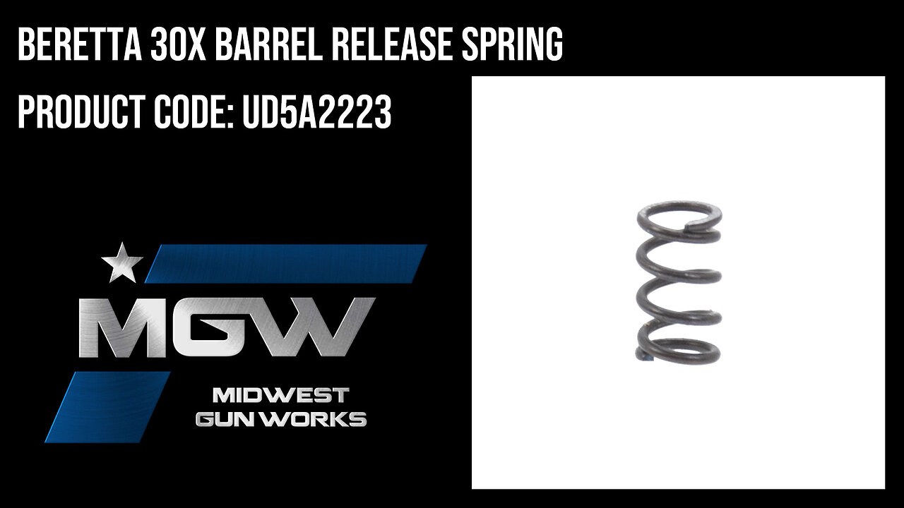Beretta 30X Barrel Release Spring - UD5A2223