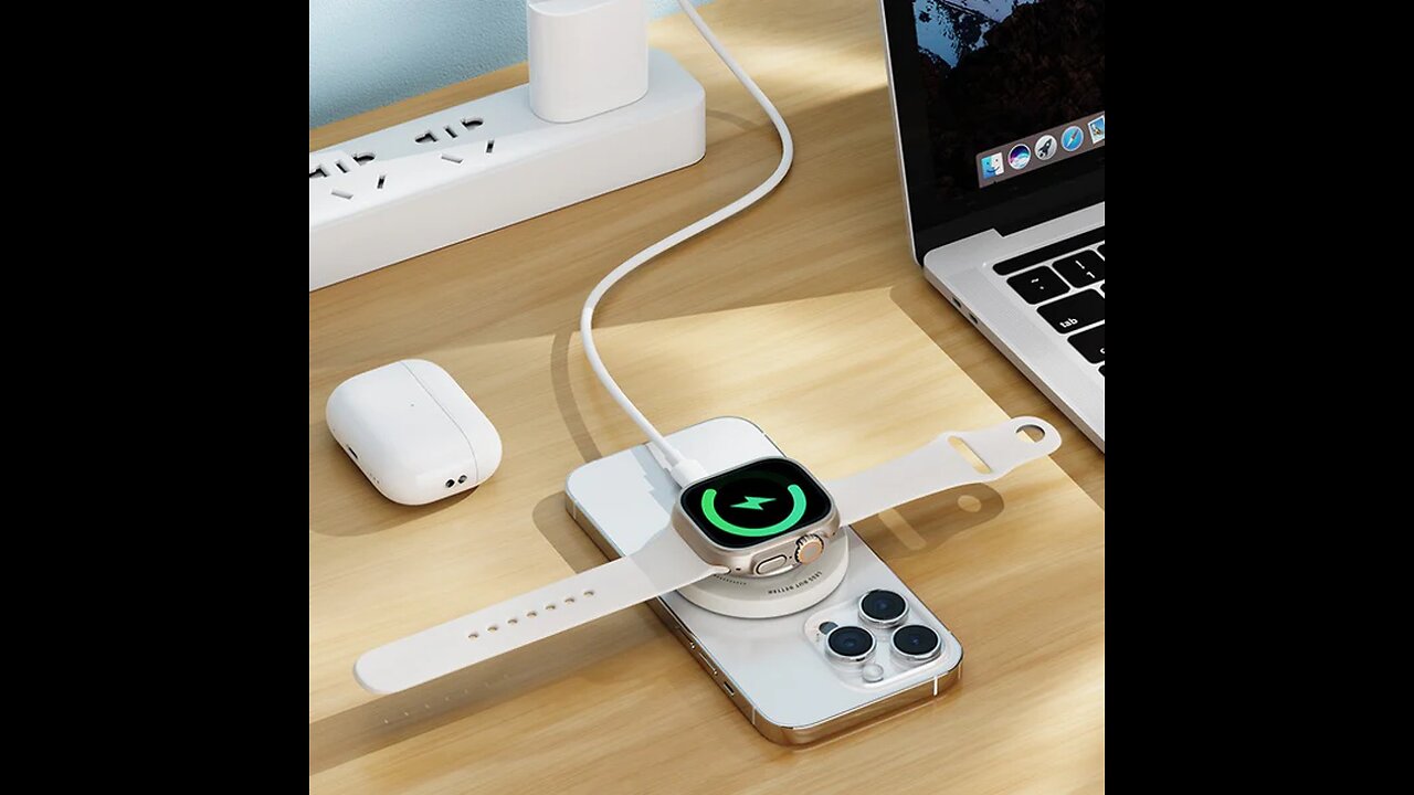 3-in-1 Magnetic Wireless Charging Bracelet Stand