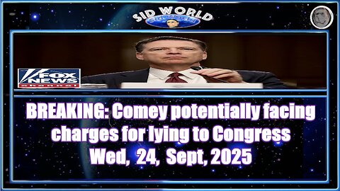 BREAKING Comey potentially facing charges for lying to Congress