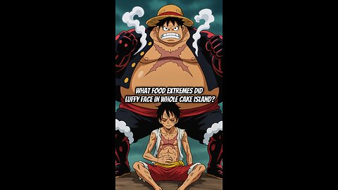 What Food Extremes Did Luffy Face In Whole Cake Island? #onepiece #strawhats #eloypiece