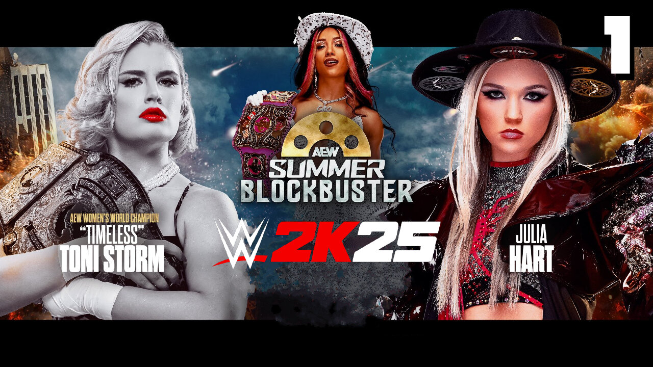 WWE 2K25 AEW Summer Blockbuster June 11th 2025 - Match 1: Toni is READY!
