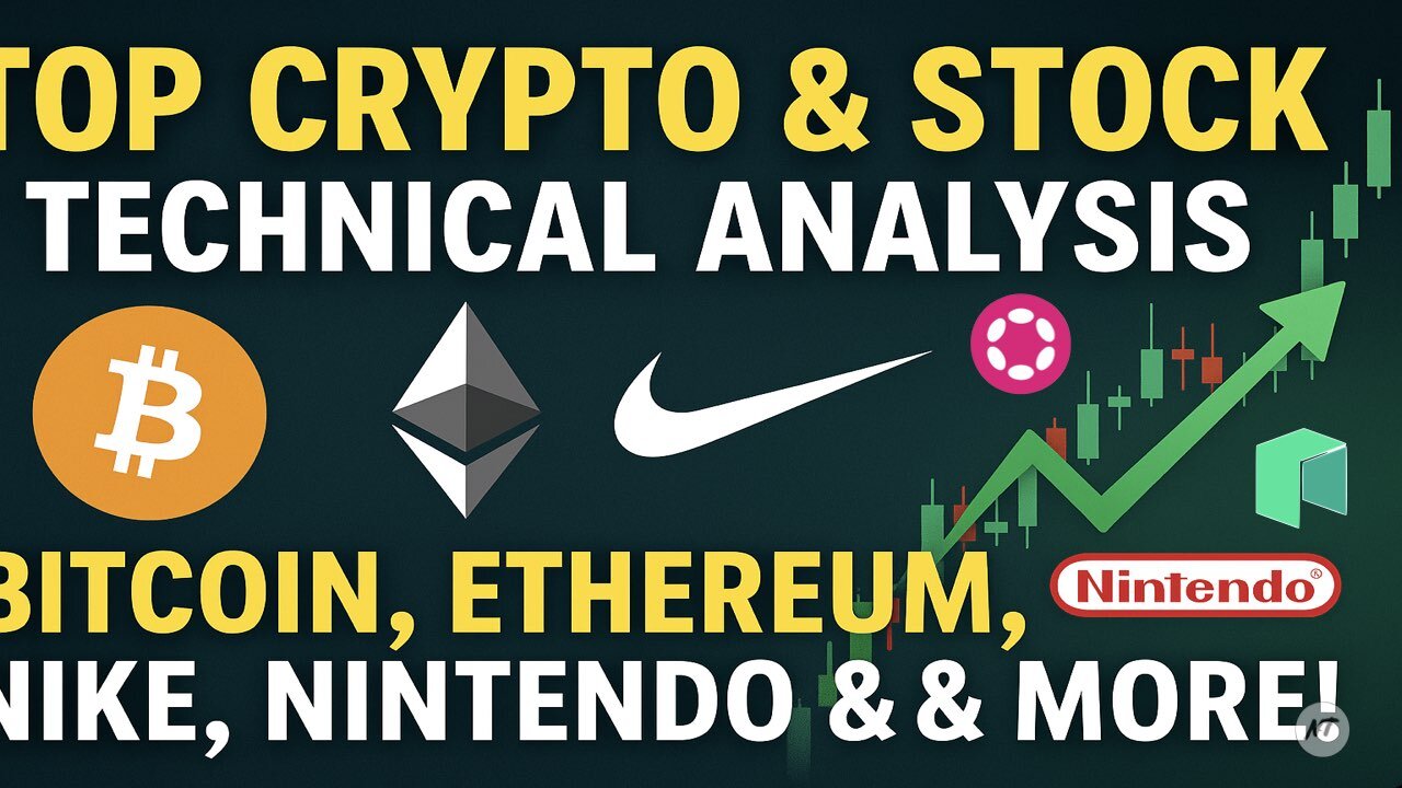 Top Crypto & Stock Technical Analysis Bitcoin, Ethereum, Nike, Nintendo & More!