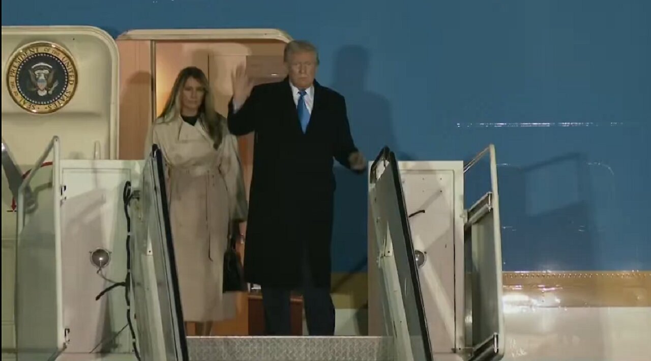 President Donald Trump arrives in Italy for Pope Francis' funeral
